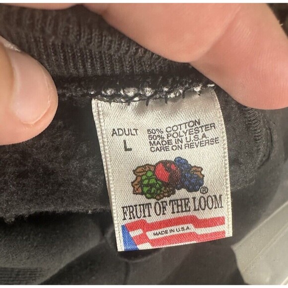 Vintage 90’s Duct Tape Wizard Puff Letters Custom Crewneck Sweatshirt - Picture 3 of 3